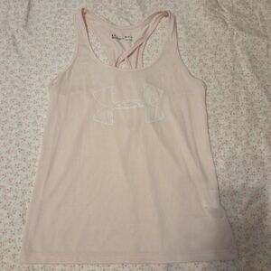 Womens Medium Under Armour Heatgear Pink Tank Top